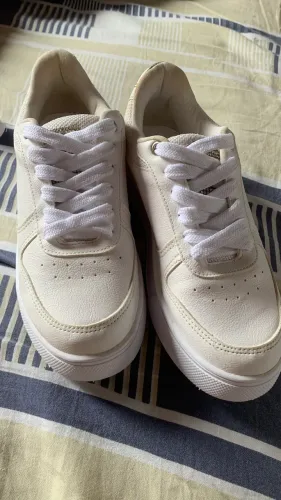 Sapato tênis casual feminino com strass tamanho 35