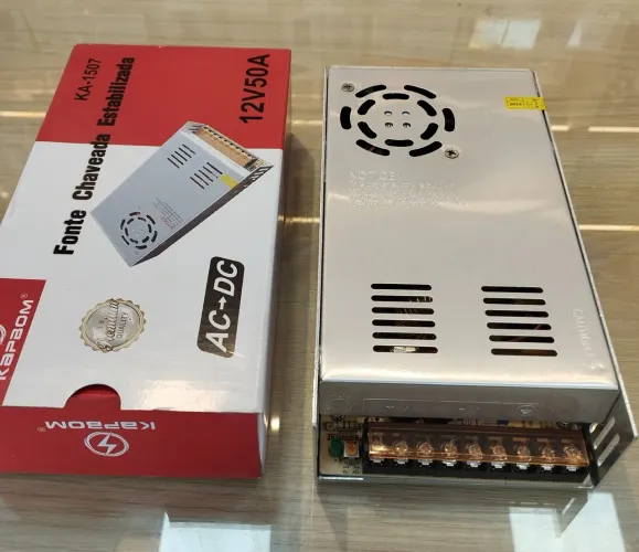 Fonte colméia 12v 50 amperes chaveada