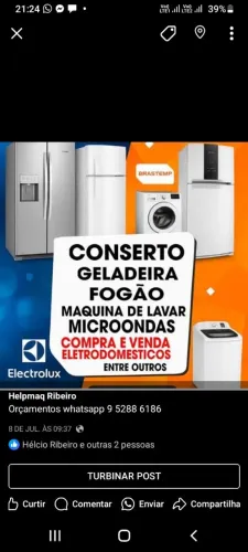 Compra se microondas e máquina de lavar co