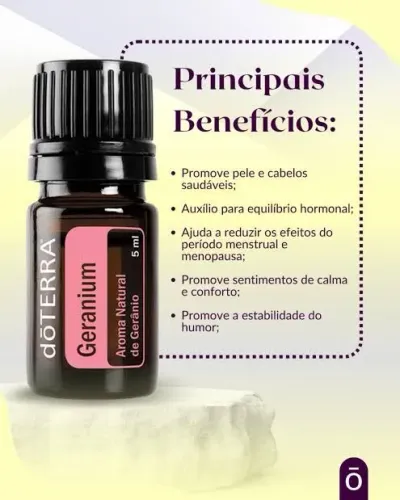 Óleo Essencial de Gerânio d?TERRA - Aroma Natural 15ml