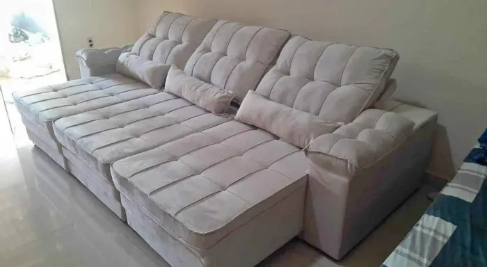 Sofá Retrátil e Reclinável 2.90cm a pronta entrega 