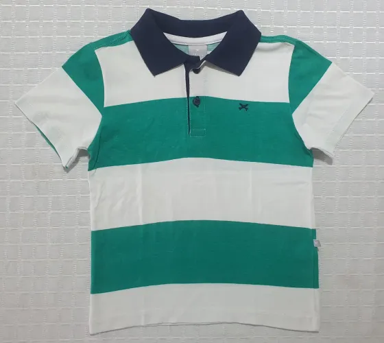 Camisa Polo Listrada Infantil Hering