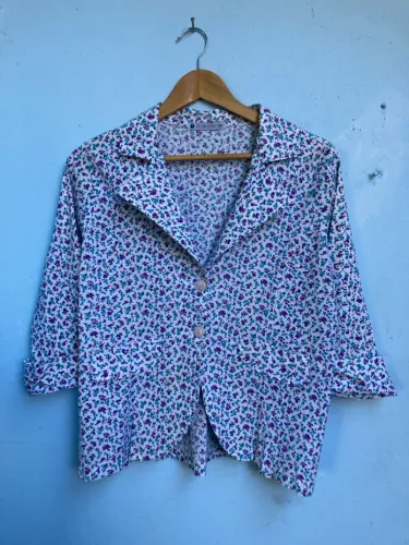 Blazer Feminino Florido, Festa Junina, Tam G(Novo)