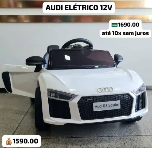 Carrinho elétrico infantil Audi r8