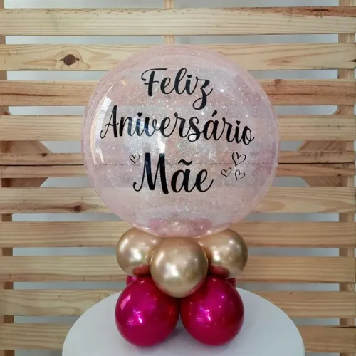 Balão personalizado dia das mães.