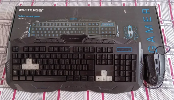 Kit Teclado & Mouse Gamer Multilaser