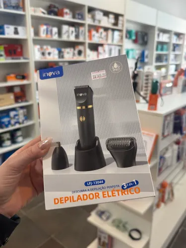 Kit Depilador e Barbeador Elétrico 3 em 1 