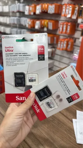 Cartão de Memória SanDisk Original com Garantia 128gb e 256gb - Novo 