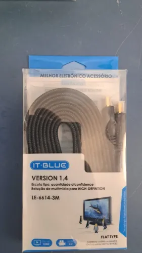 CABO HDMI 3M IT.BLUE NOVO LACRADO FRETE GRÁTIS PARA MACEIÓ