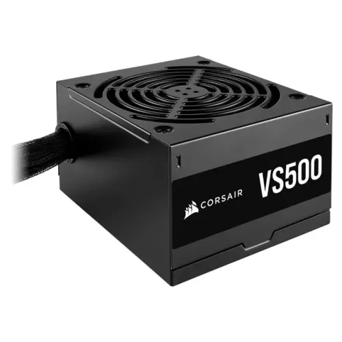 Fonte ATX 500W PFC Ativo 80 Plus White Corsair VS500 - 3 Anos de Garantia - WZetta
