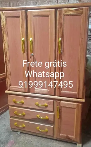 Guarda-Roupa Amadeirado com Frete Grátis