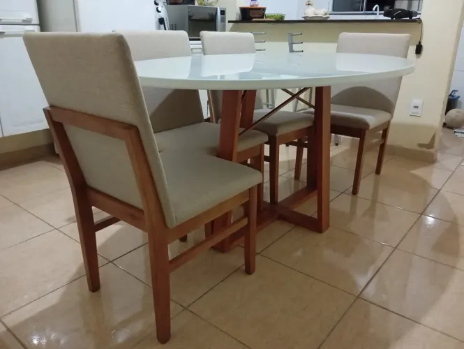 Mesa sala e cozinha de jantar nova completa