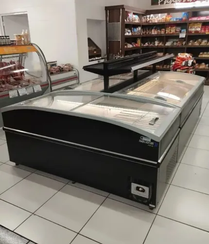 Ilha Congelados Premium Inverter Refrimate NOVA Degelo Automático 3 Ilhas + Prateleira