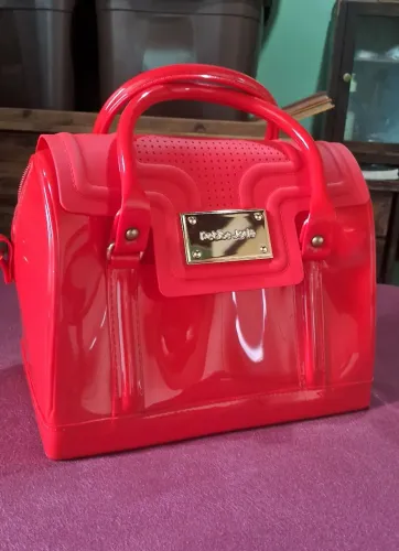 Bolsa Petit Jolie Vermelha - Modelo Baú (Impecável)
