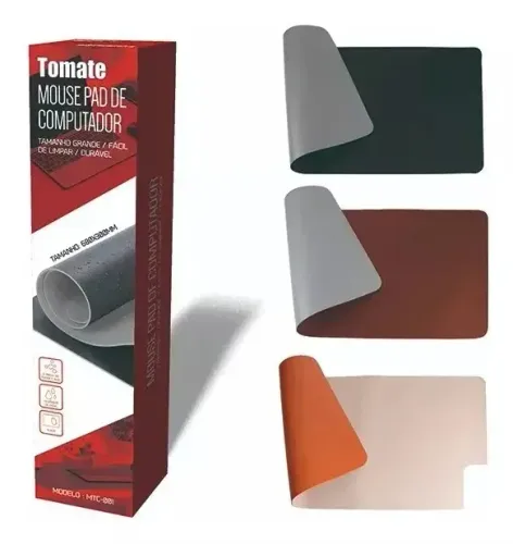 Mouse Pad De Couro Dupla FaceTomate 80X30Cm Mtc8030- Mousepad - Loja Coimbra Computadores 
