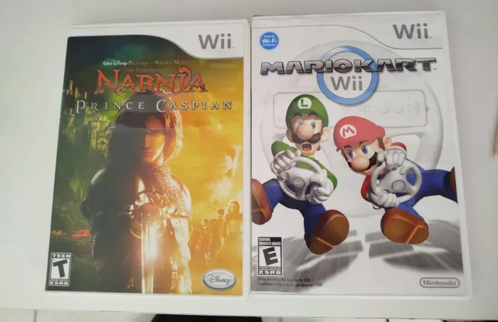 Jogos mario e Nárnia para Nintendo Wii