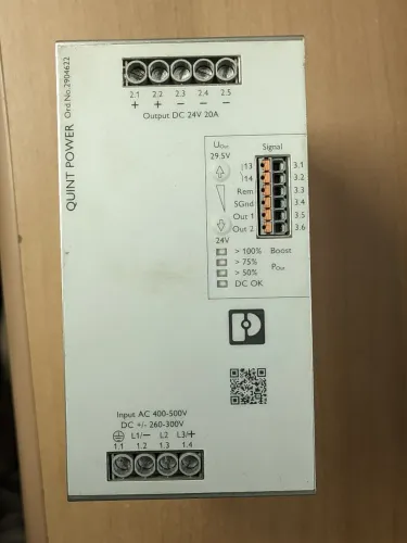 Fonte Phoenix Contact 400-500 Vac 24Vdc 20A