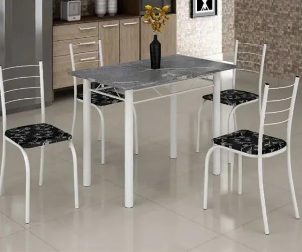 Mesa de Jantar 4 Cadeiras Rio Granito 100x60 (FAZEMOS ENTREGA DF E ENTORNO )