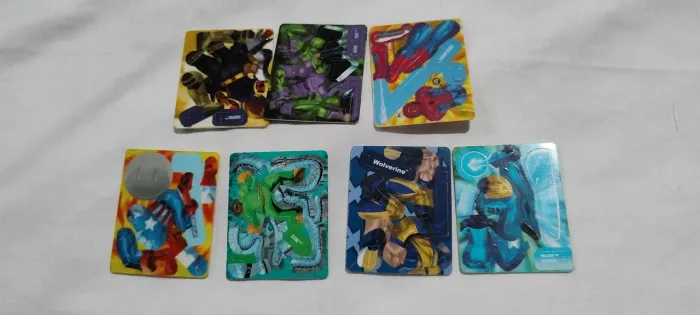 Lote 7 Heróis Marvel Montáveis Raros