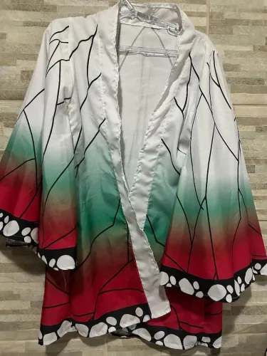 Manto capa Shinobu Kocho Demon Slayer kimetsu no Yaiba adulto