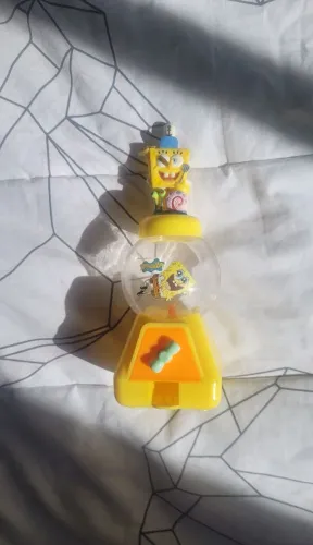 baleiro bob esponja máquina de chiclete dispenser