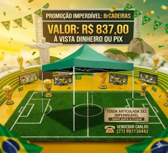 TENDA ARTICULADA 3X3 ELITE IMPERMEAVEL