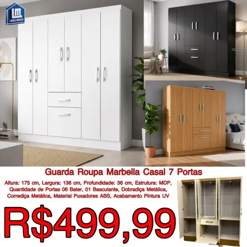 Guarda Roupa Marbella 7 Portas