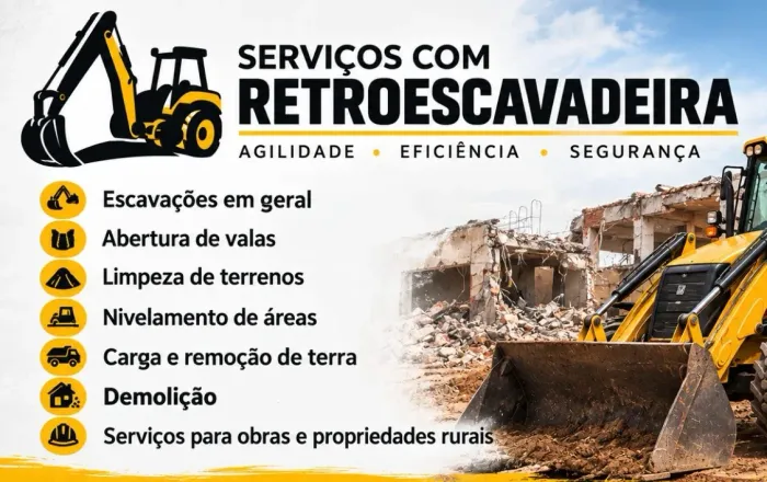 Diária de Retroescavadeira