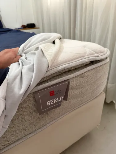 Cama Queen + Box PRA SAIR LOGO