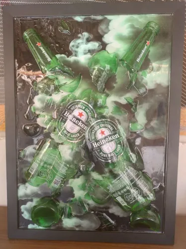 Quadro resinado Heineken