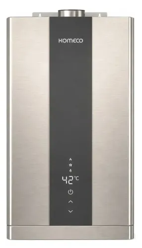 Aquecedor de água a gás GLP Komeco Digital Inox AUT KO 21DI G2