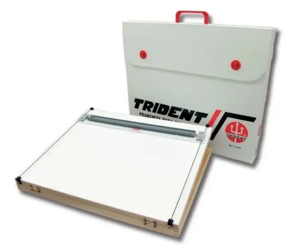 PRANCHETA PORTÁTIL PARA DESENHO A3 TRIDENT COM RÉGUA PARALELA