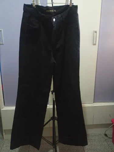 Calça jeans feminina wide leg 46