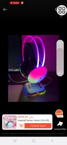 Vendo fone de ouvido gamer -Headset gamer HAVEN