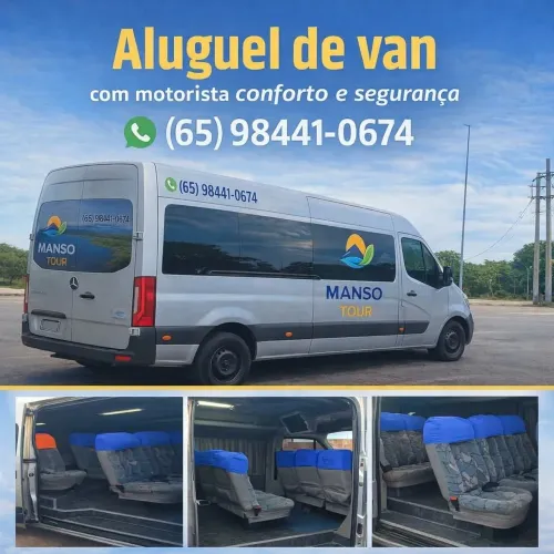 Aluguel de van em Varzea Grande e Cuiaba
