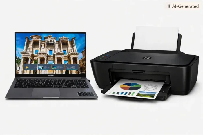 Kit Samsung Galaxy Book4 i3 + Impressora HP DeskJet 2874 - Semi-novo