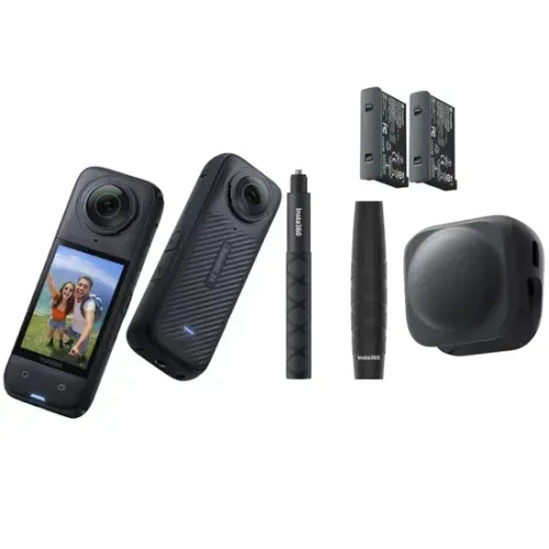 Câmera de Ação INSTA360 X4 Travel Bundle - Preto (Cinsabma)