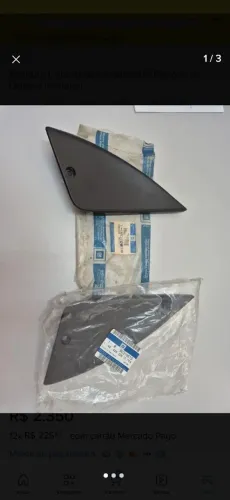 Acabamento moldura cobertura interna retrovisor  omega 