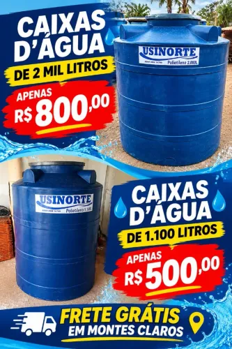 CAIXAS D'ÁGUA NOVAS
