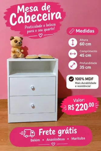 Promoção mesa de cabeceira