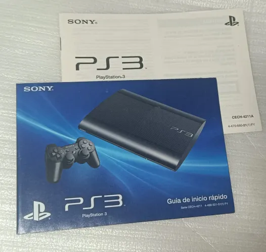 Guia de Início PS3 Super Slim - Livreto