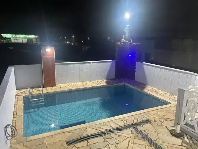 CASA COM PISCINA MONGAGUA TRES QUARTOS ATE VINTE PESSOAS!