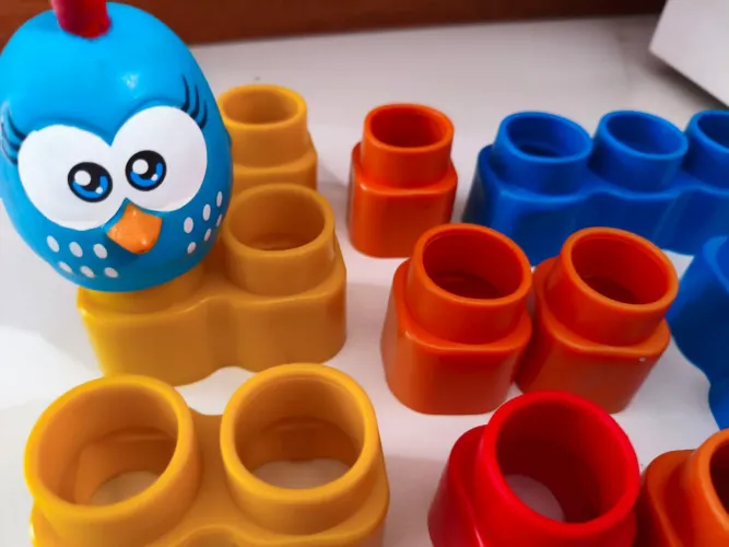 Jogo De Encaixe Fofo Blocos 15 Peças Galinha Pintadinha