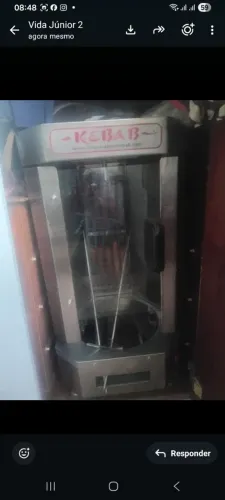 Maquina churrasco  grego  220 w eletrica