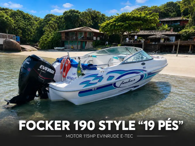 Lancha Focker 190 Motor 115hp E-Tec Apenas 130hrs