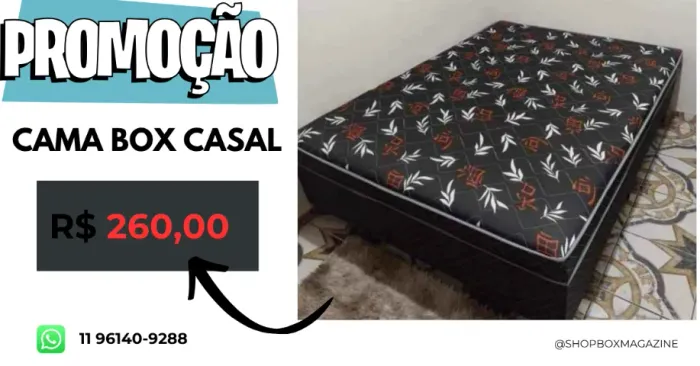 Cama box casal (promoção)