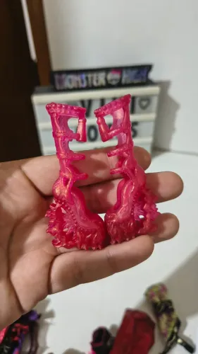 Monster high peça reposição sapato Jinafire circo FDC