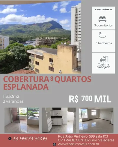 Cobertura 3 quartos no bairro Esplanada