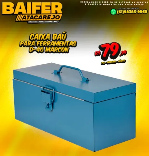 Caixa Baú Para Ferramentas D-40 Marcon