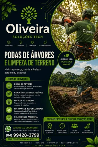 PODA DE ÁRVORES & LIMPEZA DE TERRENOS